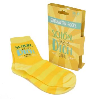 Crazy Socks - schön, dass es dich gibt - mit Grußkarte